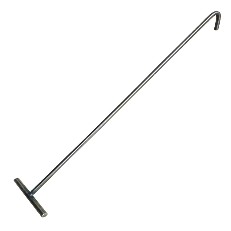 井盖钩子通讯下水道拉钩撬棍污水盖工具不锈钢井盖钩电力物业铁钩(可