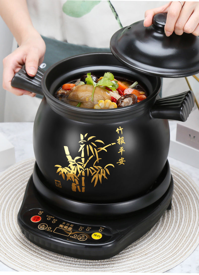 全自动预约熬煮粥锅家用锅电炖锅电砂锅药膳锅智能陶瓷煮汤锅 500w