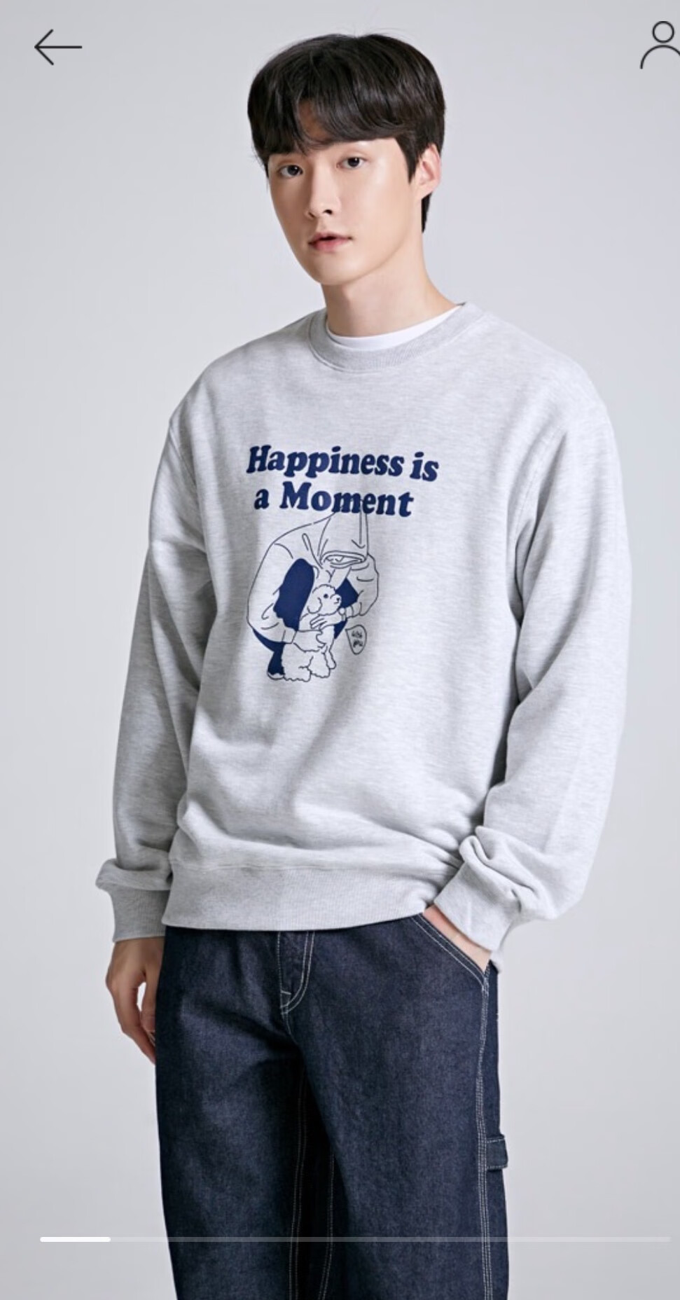 韩国spao韩国潮牌spao吴世勋狗狗vivi联名款新款卫衣ins情侣卫衣 lb