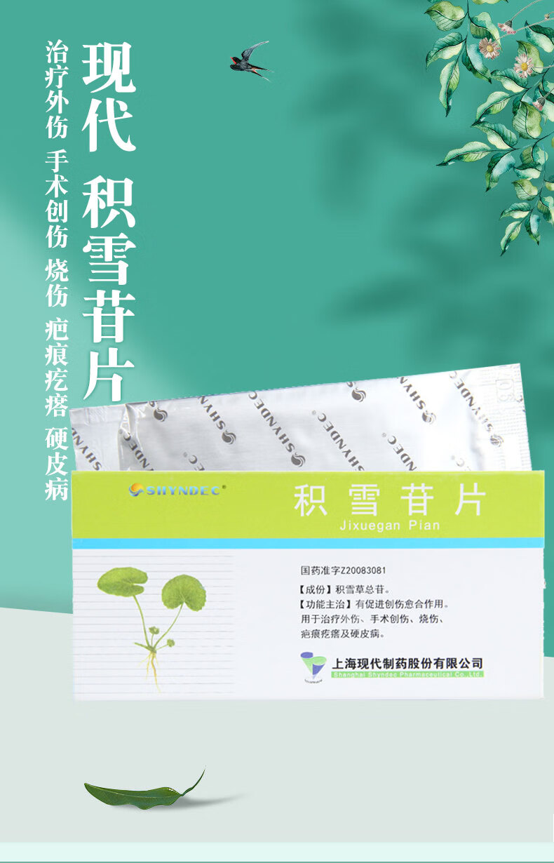 shyndec积雪苷片015g48片3盒装