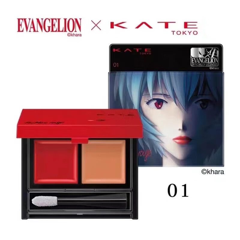 新世纪福音战士eva绫波丽联名限定口红010304绫波丽限定版