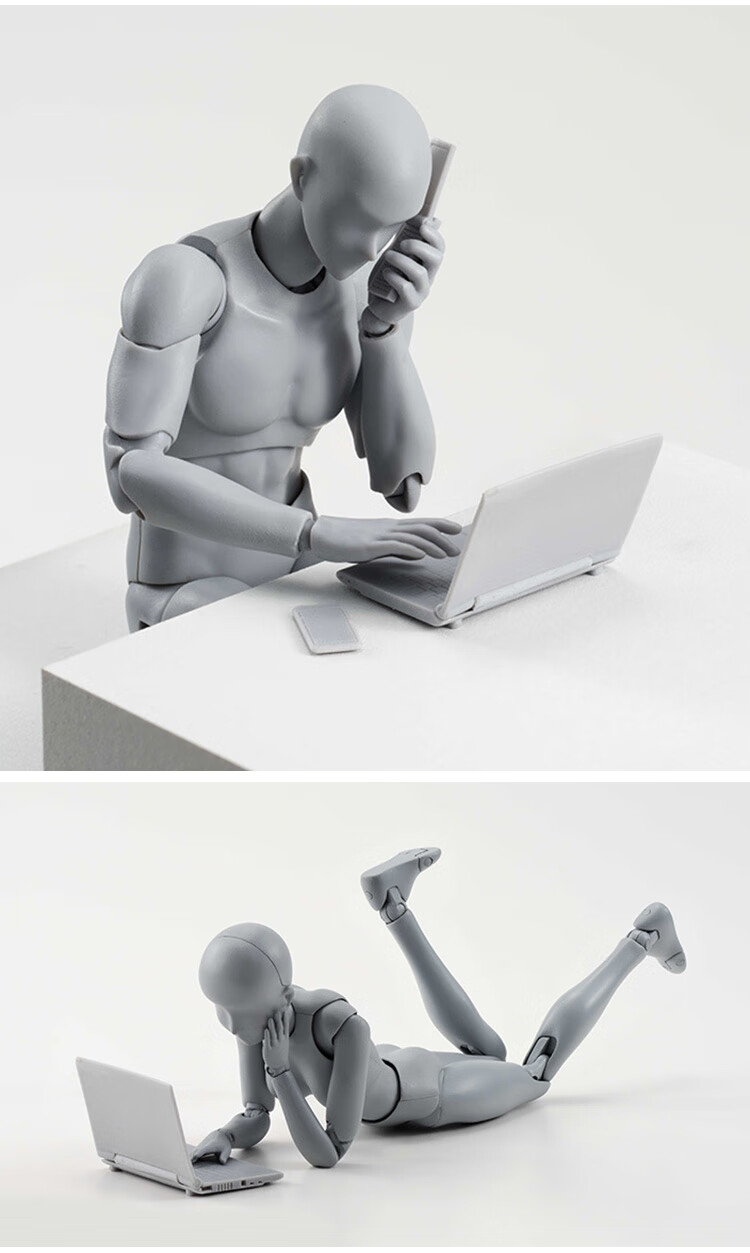 pofi无限人偶 素体人体模型关节可动男女人偶系列美术素描绘画写生