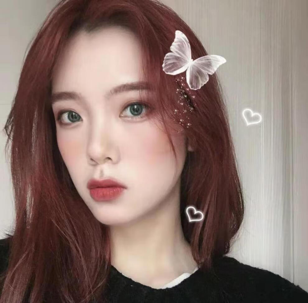 2021网红流行酒红巧克力棕显白发色女生自己在家染颜色染发剂彩色显白