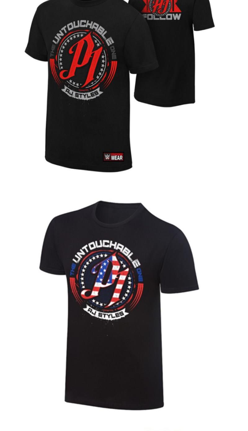 腾讯体育官方旗舰店同款wwe衣服摔角狂热34圣盾三拳头斯丁罗曼布洛克