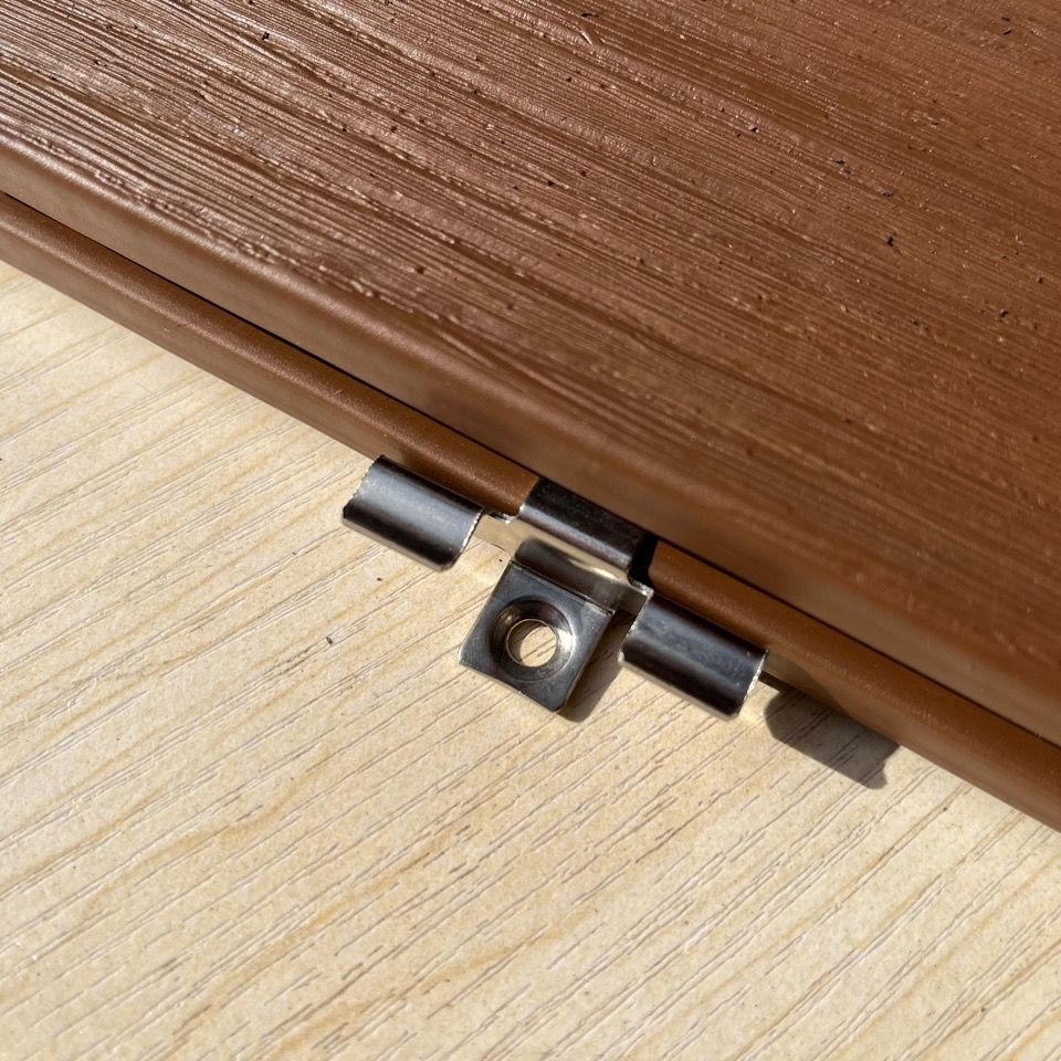 塑木地板用不锈钢卡扣豪优锐塑木地板用不锈钢卡扣