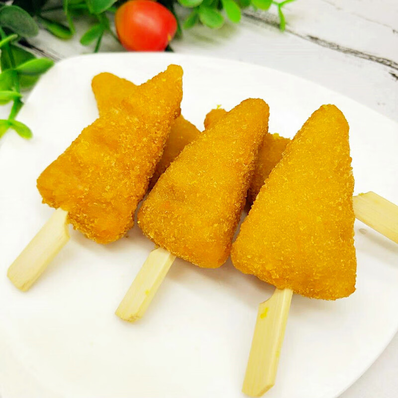 黄金鸡柳油炸小吃三角鸡柳黄金无骨鸡柳香酥鸡块迷你鸡肉串速冻半成品