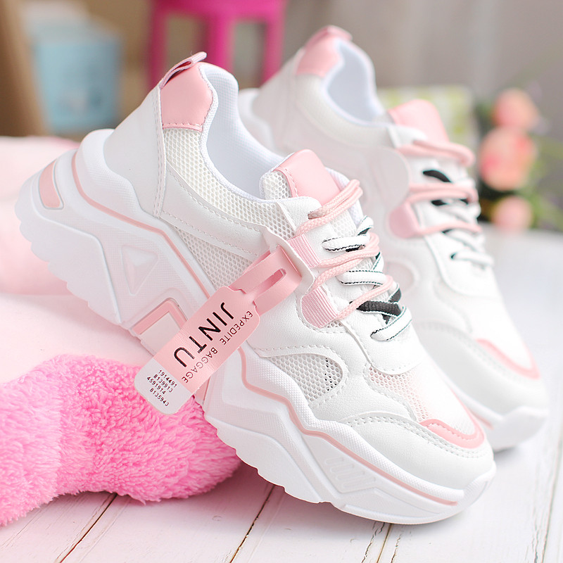 岁女童网面运动鞋春夏款韩版透气老爹鞋10小学生13女孩儿童鞋子15岁10