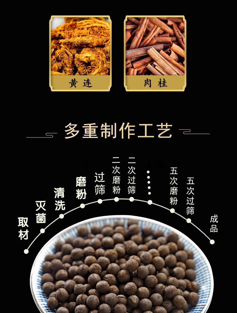 交泰丸北京同仁心火上热下寒古法交泰丸100克 定制 交泰丸1瓶【图片