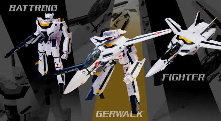 女武神战机模型 太空堡垒超时空要塞 vf1s vf1j 福卡机骷髅机成品可