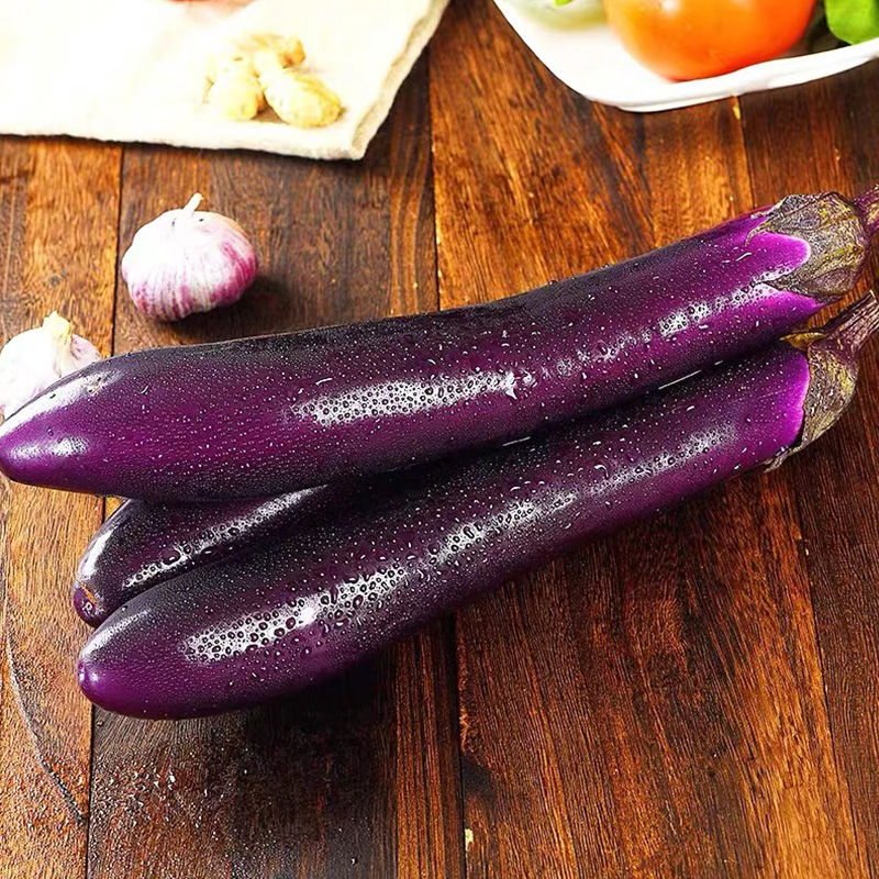云南紫茄子5斤新鲜蔬菜现摘大茄子应当季整箱茄瓜农家自种9斤弯茄子