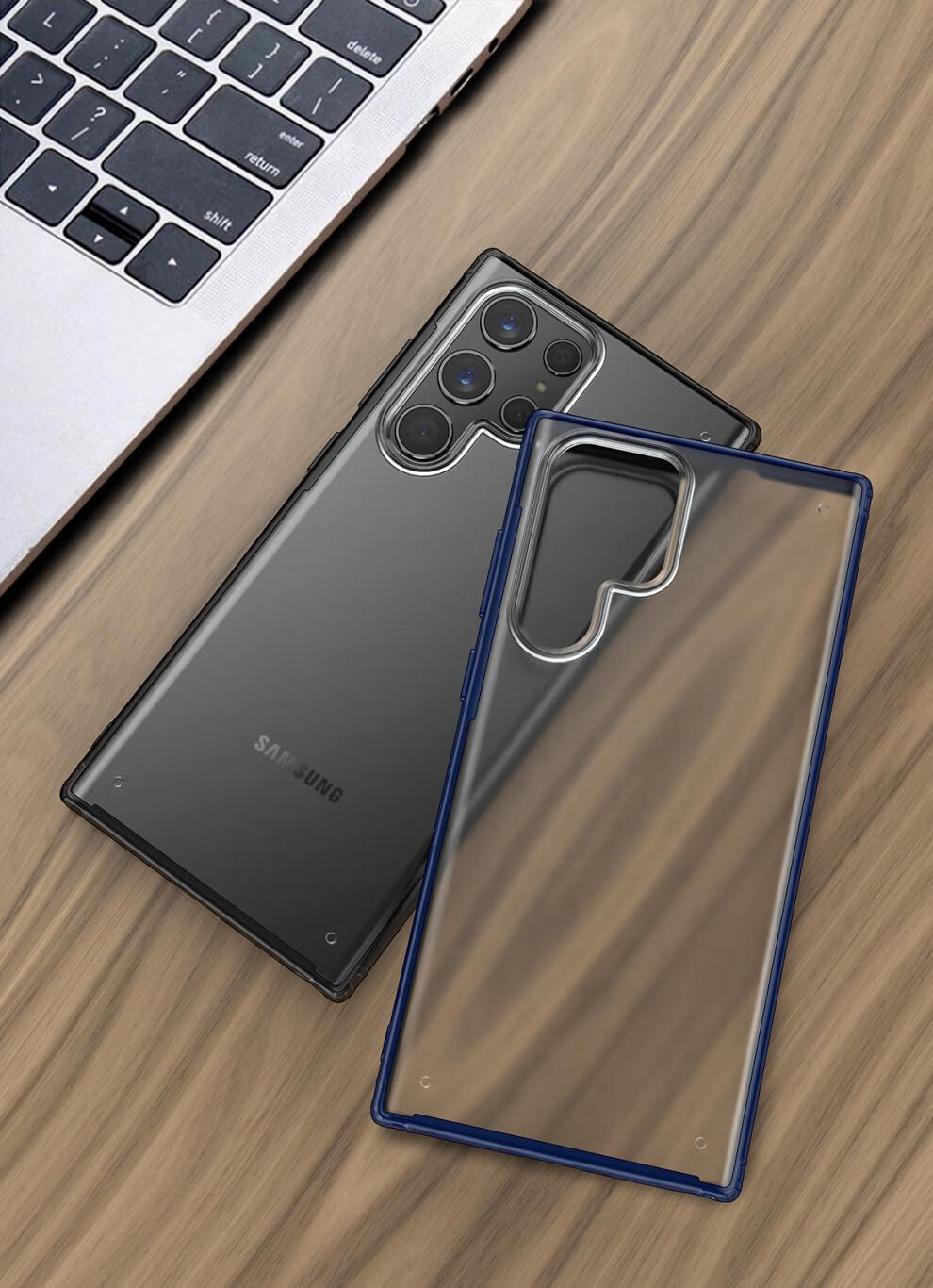 俏皮画三星s22手机壳s22ultra磨砂新款s22plus个性气囊防摔轻薄半透