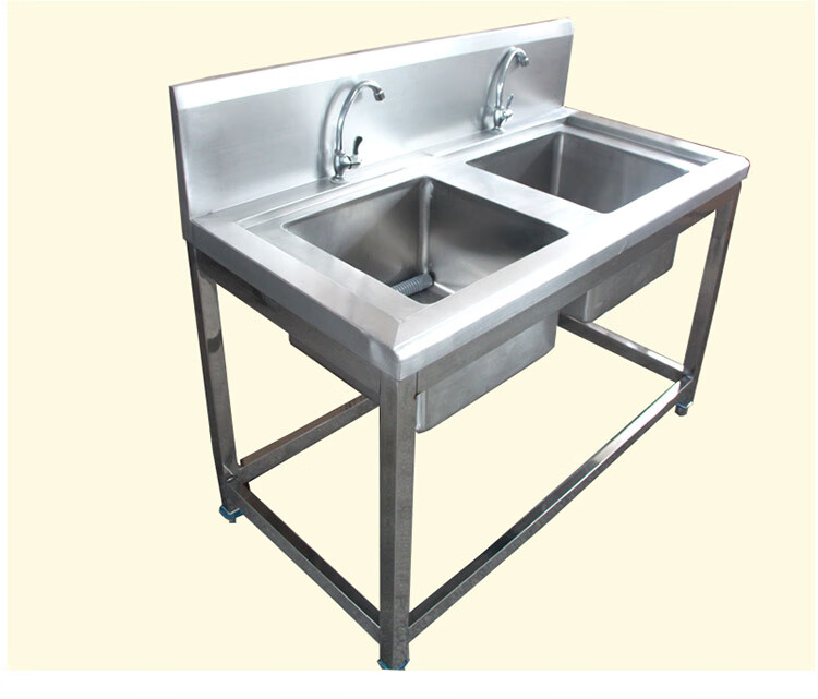 超市不锈钢杀鱼台 不锈钢杀鱼台加厚水槽池单双星盆超市生鲜设备洗涮