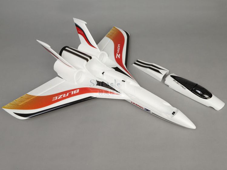 成人固定翼航空模型遥控三角翼飞机epo64mm涵道机后推机航模飞机空机