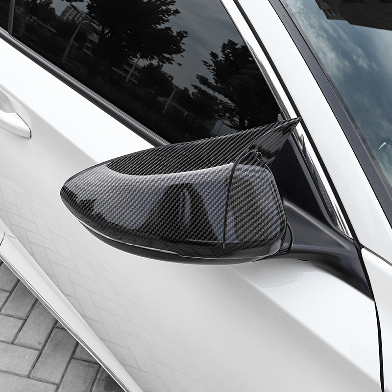 镜盖牛角专用雅阁十代黑武士装 牛角后视镜【260配置烤漆黑】2件套