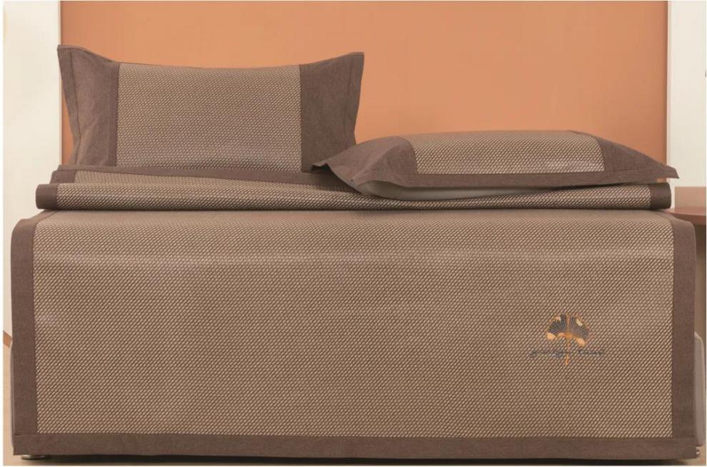 丝丝美凉席冰藤席商超同款可水洗加厚御蔓藤席可折叠套件艾草席 b