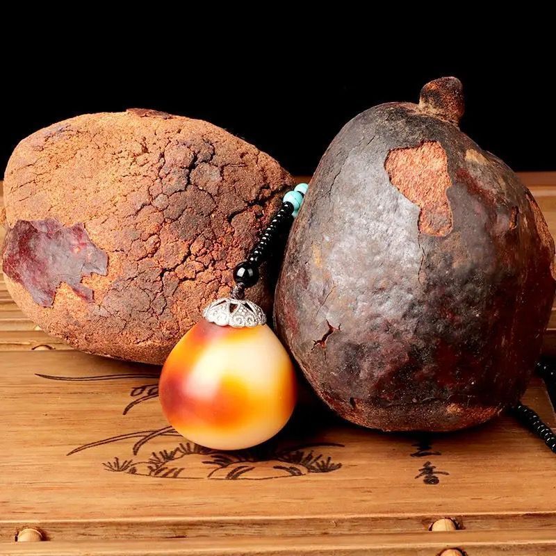 佛心果老果彩果金包玉释迦菩提红皮老果菩提子千眼菩提手把件吊坠sn