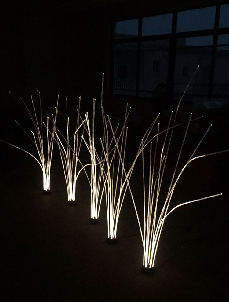led光纤芦苇灯户外水景观草坪灯导光亚克力发光仿真光纤维地灯 d款单