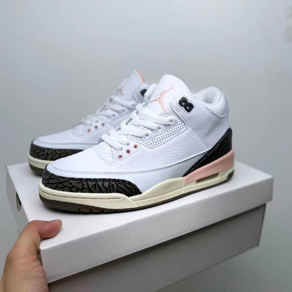 nike耐克airaj3 retro白粽粉樱花粉男女鞋高帮复古篮球鞋情侣鞋ck