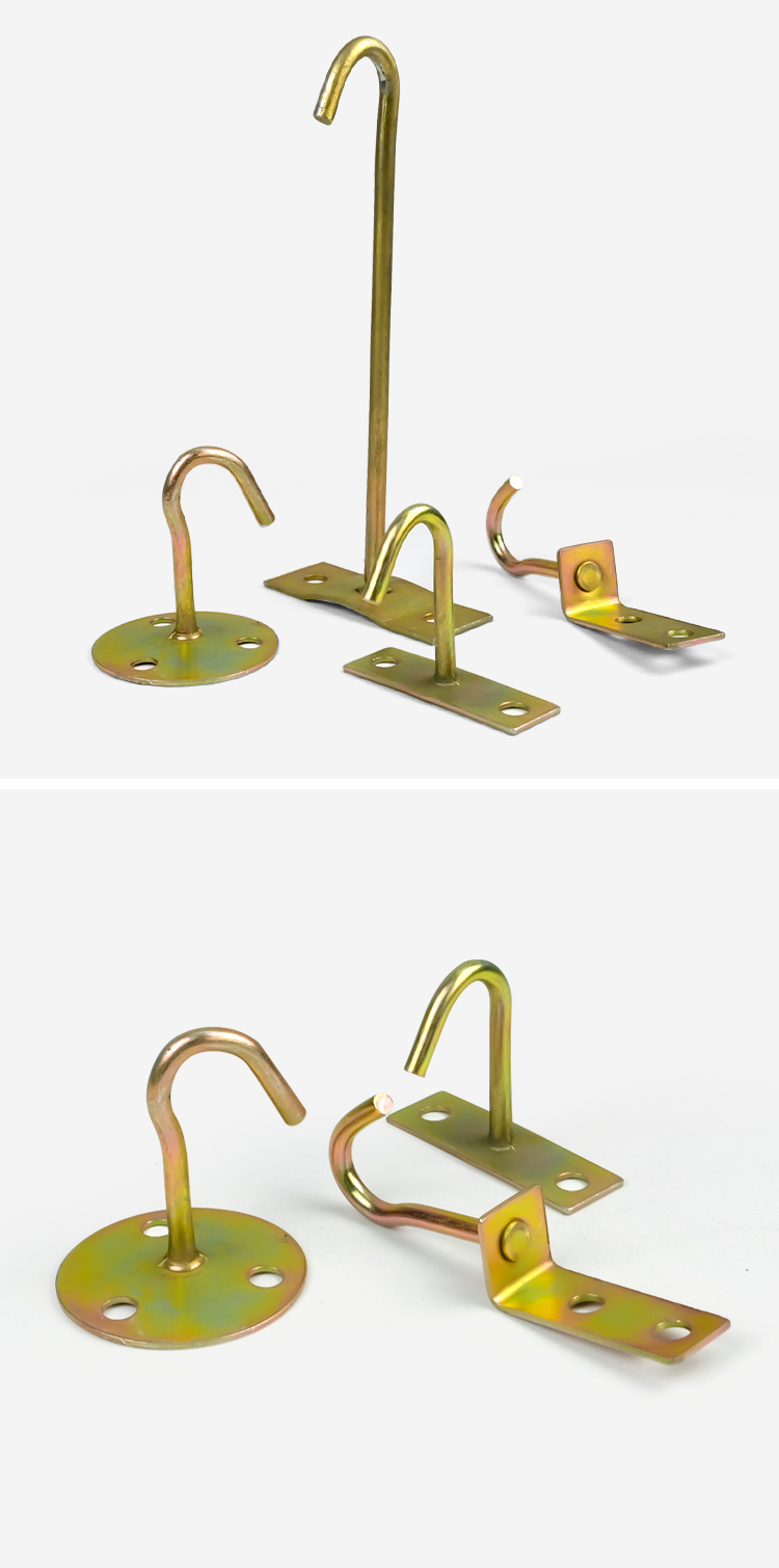 定制悍适嘉吊灯挂钩吊扇吊钩铁钩挂钩风扇吊扇钩安装勾固定u型膨胀钩