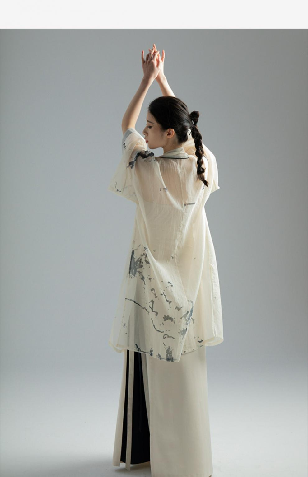 改良汉服女汉元素中国风上班可穿的须弥改良背心xs