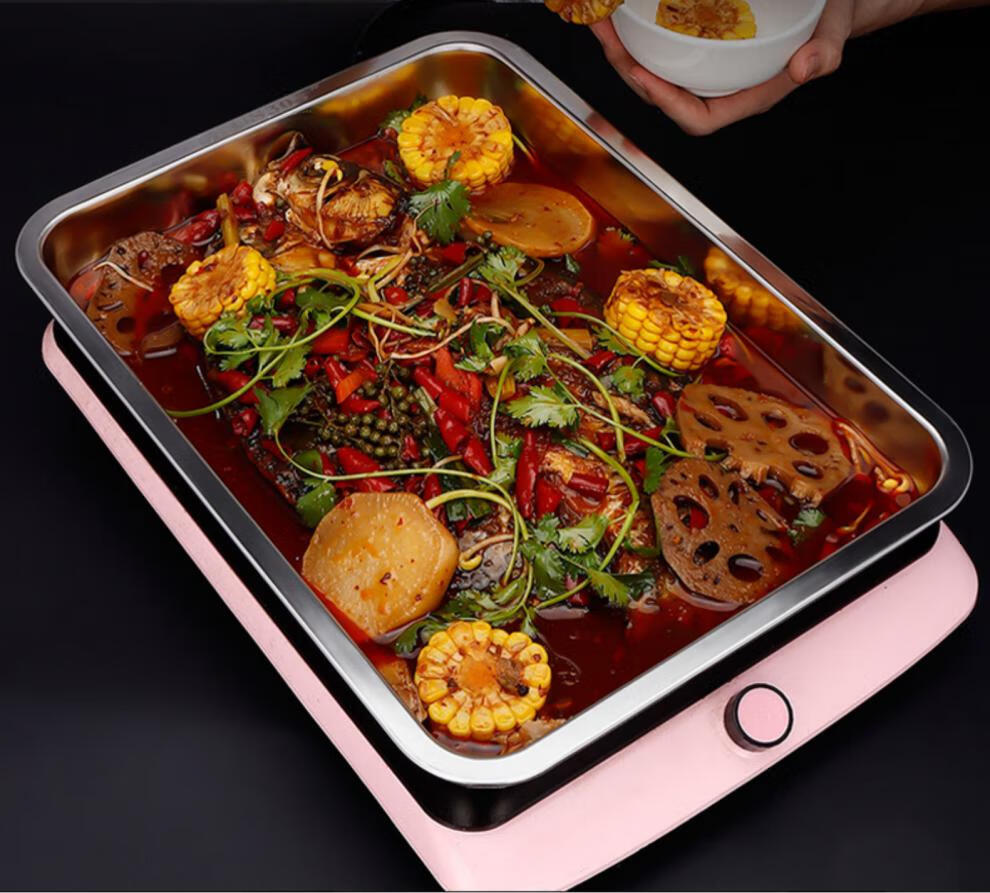 食品级304不锈钢托盘长方形盘子家用方盘商用餐盘烤鱼铁盘子蒸盘 加厚