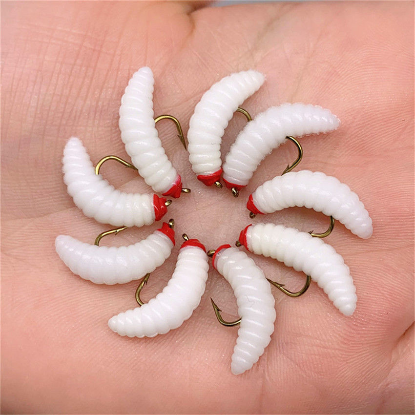 navcon马口白条黑鱼草鱼翘嘴飞蝇钩线组绑好钓组路亚假饵蛹蛆虫钩