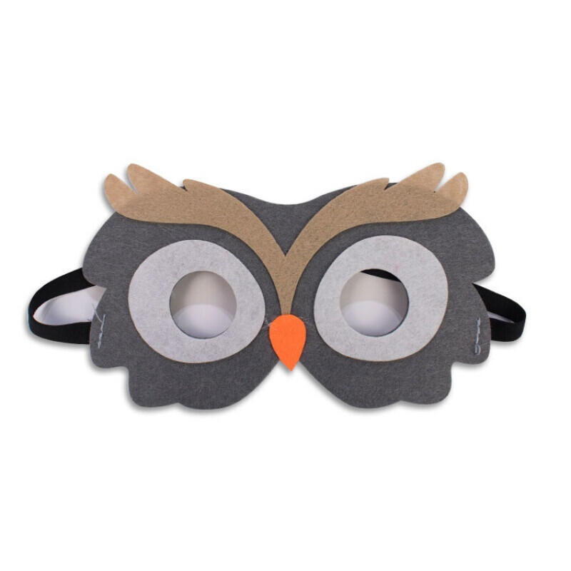 面具 儿童节创意卡通动物面具幼儿园游戏狐狸老虎动物头饰可爱小