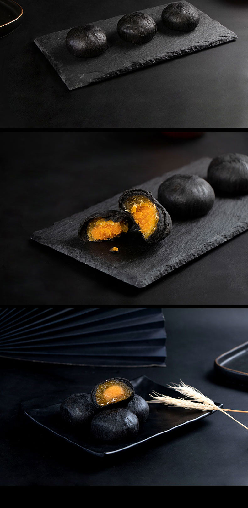 小熊瑞可黑金酥鸭蛋黄酥早餐糕点心深海墨鱼汁凤梨陷料福建凤梨酥福建