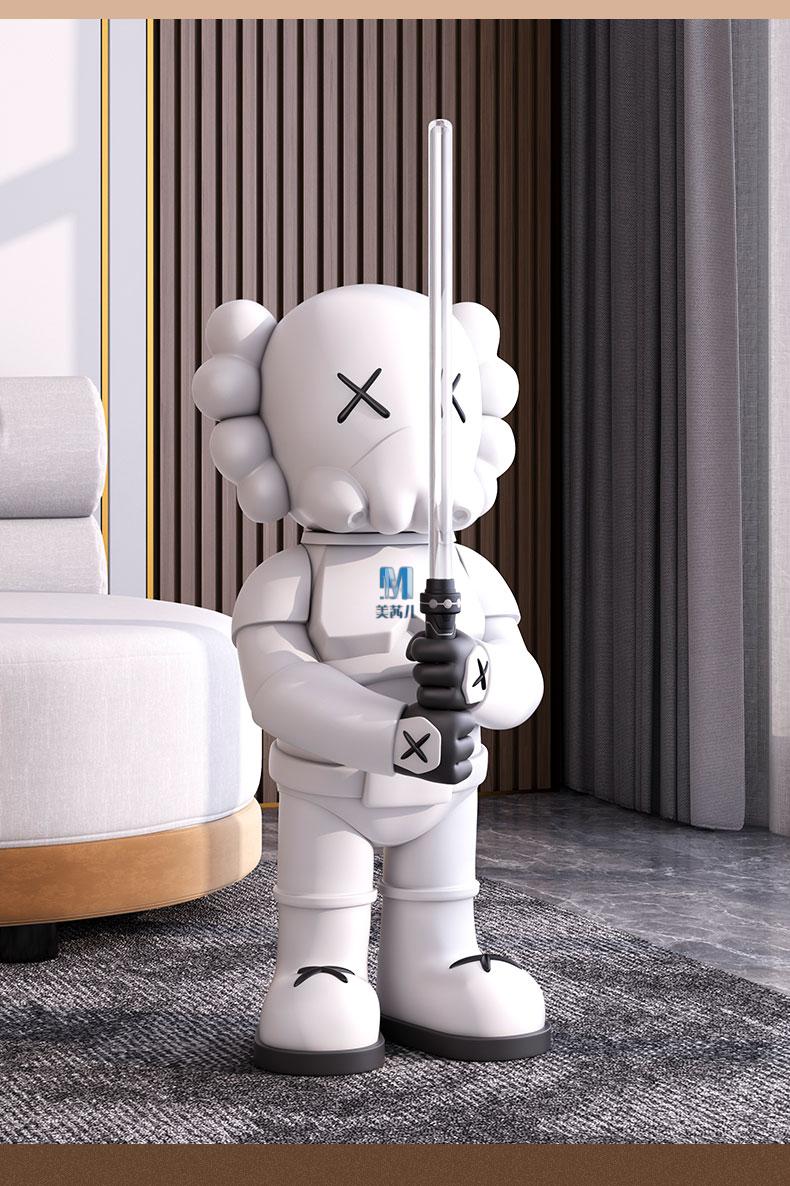 万代国产客厅大型光剑暴力熊落地摆件创意潮玩电竞房间装饰品公仔大型