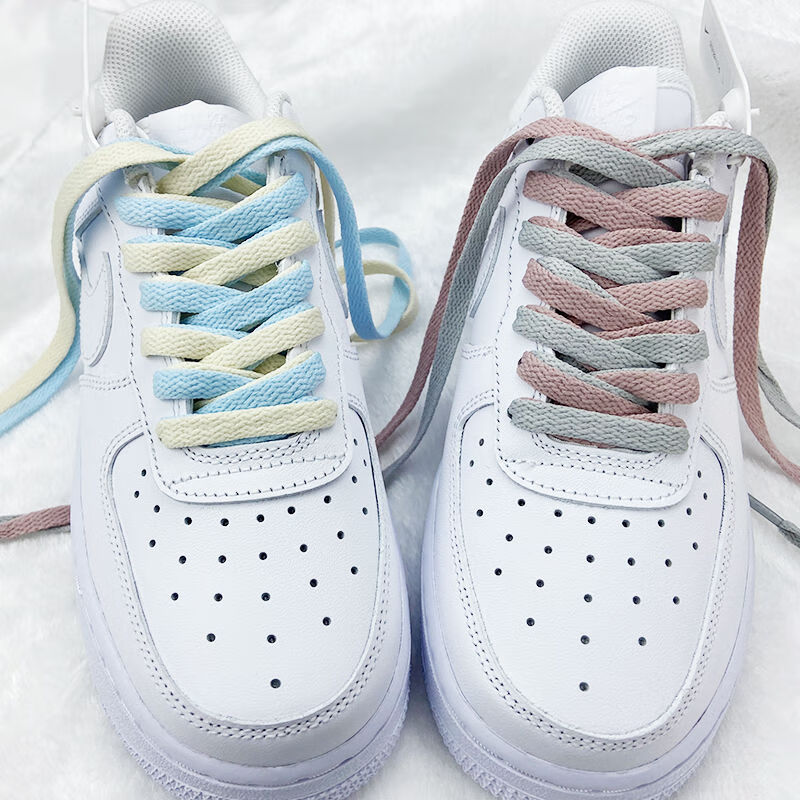 适配af1空军一号1970s纯色鞋带男女通用扁鞋带aj配件绿色140cm