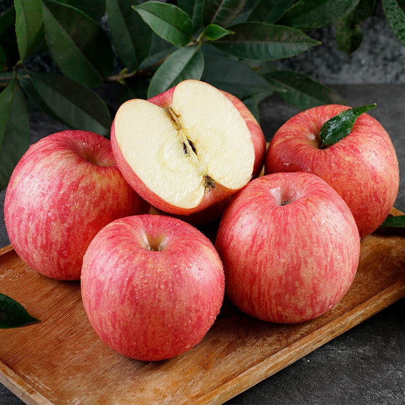 顶端果业陕西洛川苹果净重约9斤20枚装