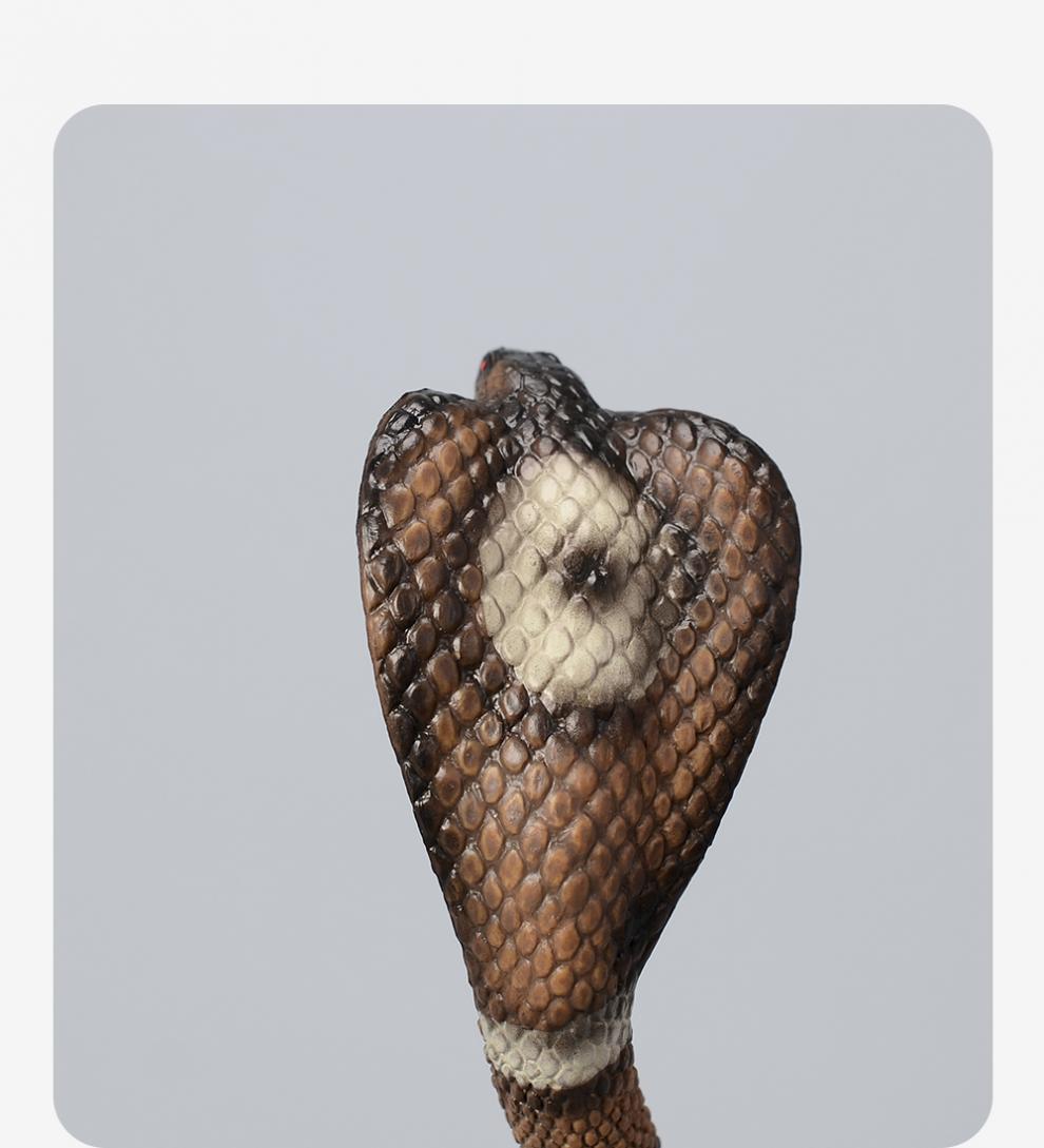 迪士尼disney眼镜蛇玩具仿真蛇模型野生动物硬橡胶假蛇毒蛇摆件儿童