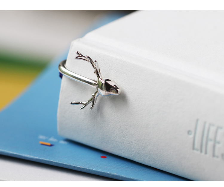 庄梦蝶一路有你银金属可爱小鹿书签定做古典中国风情侣教师节礼物纯银