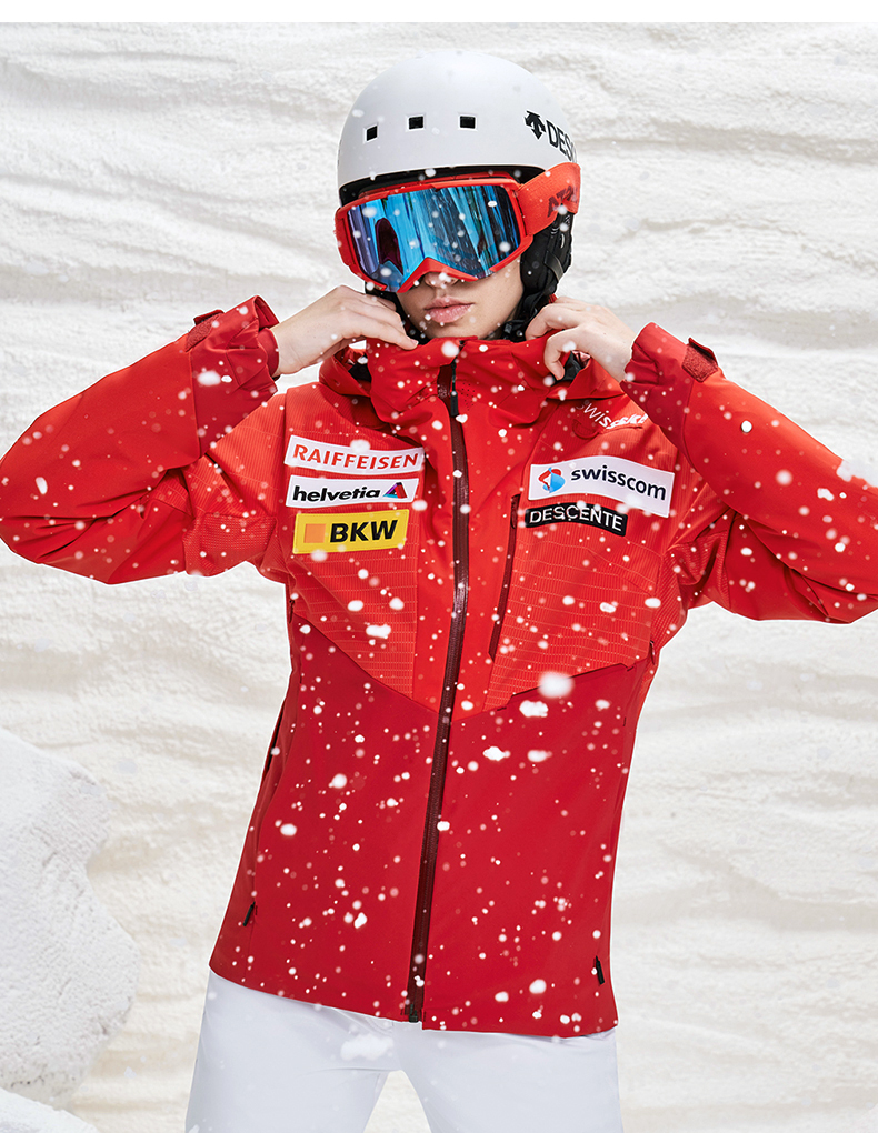 descente迪桑特 ski 女子滑雪服 d1412ssj50 红色