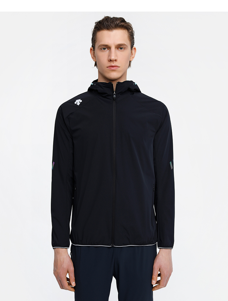 descente迪桑特 running 男子梭织外套 d0331rwb42 白色-wt xl