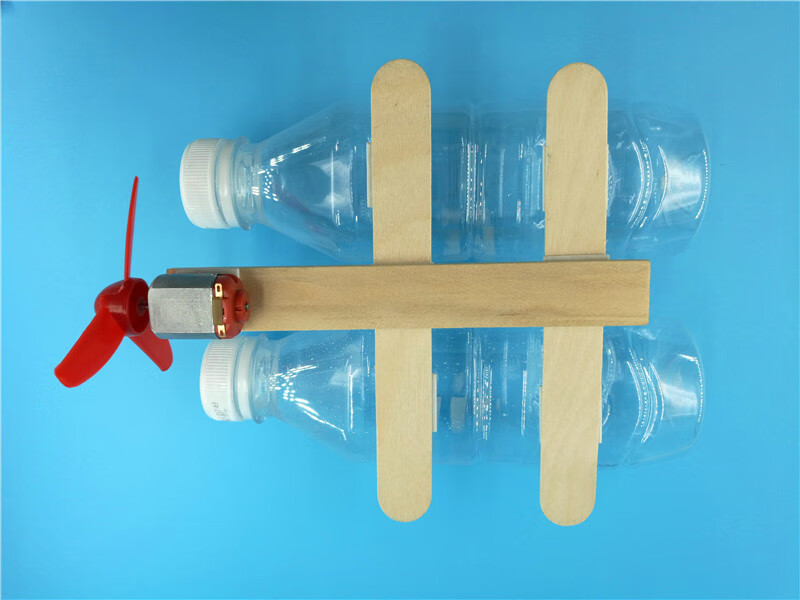 学生手工风力小船科学小发明玩具diy科技小制作材料木筏帆船材料包