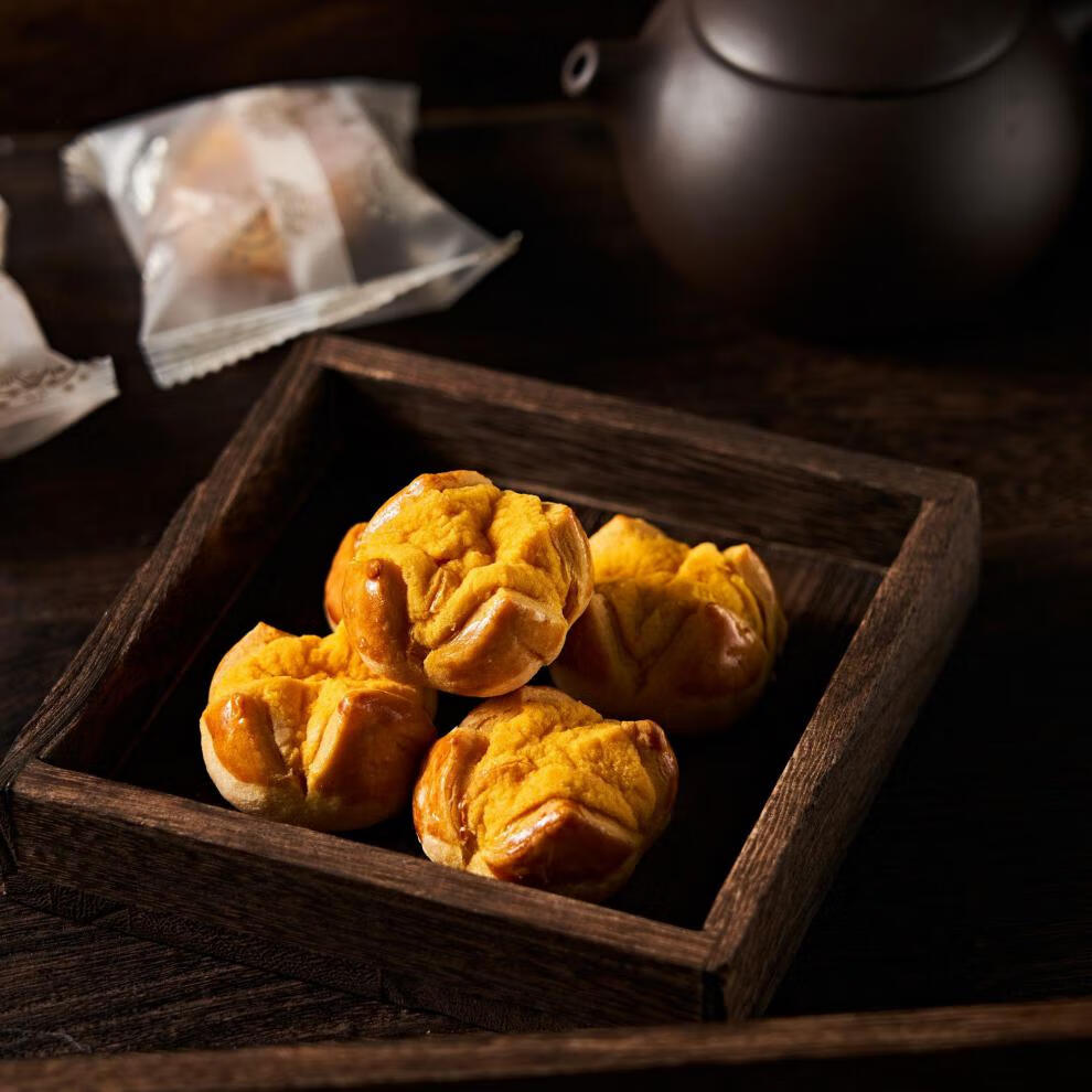 猫村长【】澳门特产 礼巷咸蛋黄开口酥(海鸭蛋黄酥)208g/盒 1盒【图片