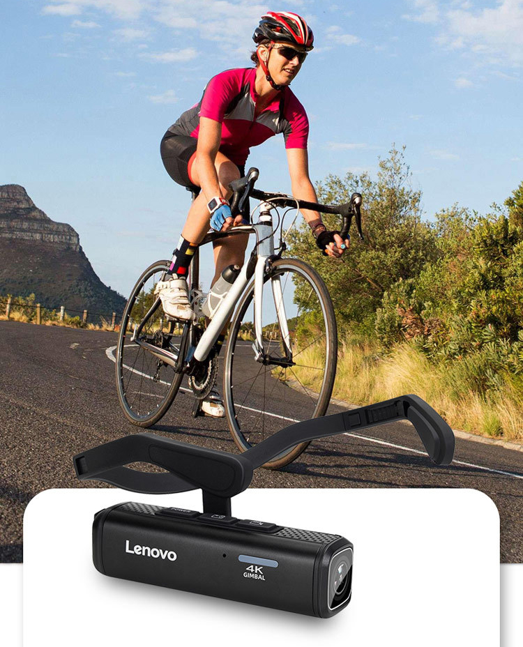 联想lx950运动相机头戴骑行车记录仪摩旅4k超高清摄像机防抖蓝朗黑色