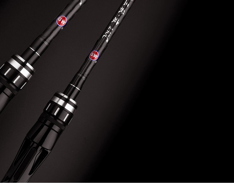 gw光威鱼竿路亚竿轻雷打黑路亚杆套装硬mh调钓鱼竿海竿远投型抛竿路亚