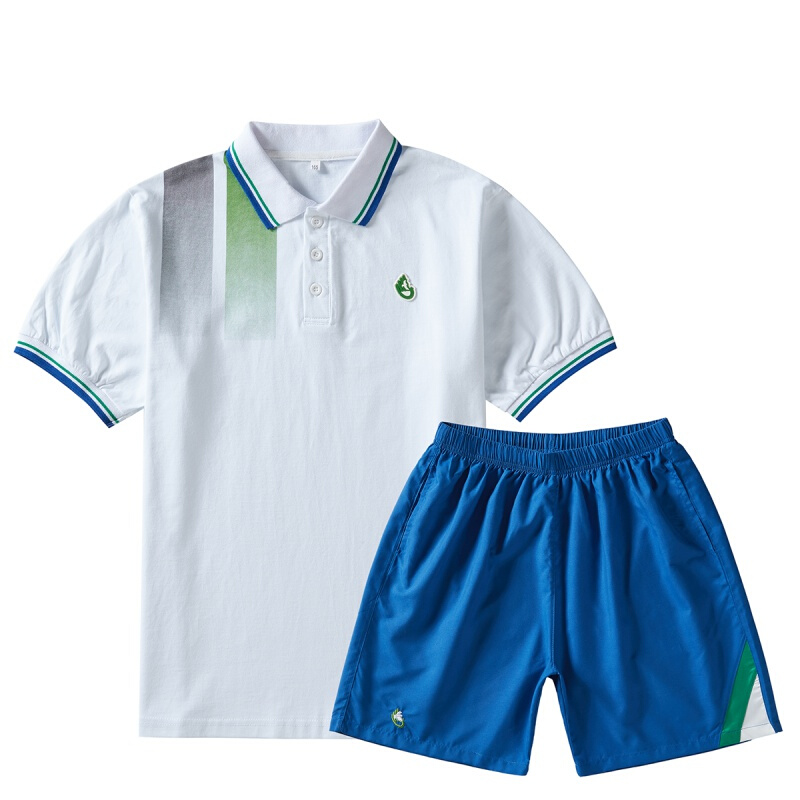 歌鹏汕尾校服 广东华师附中 夏季上衣短袖短裤套装男女通用运动服 华