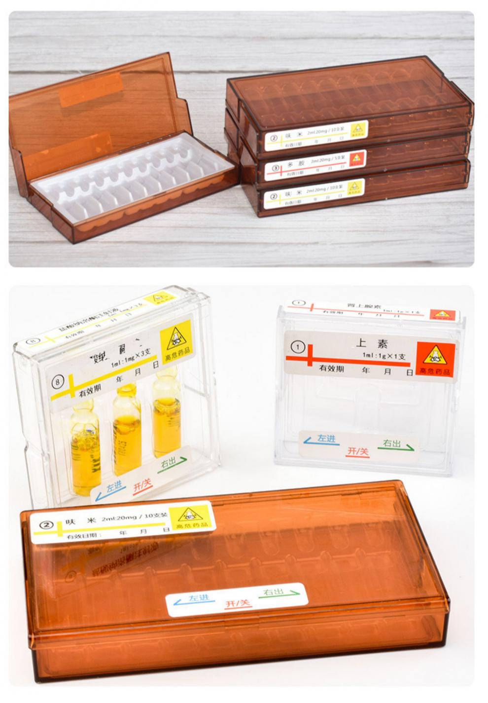 良米兮同款避光药盒避光盒针剂盒遮光注射药品抢救车药收纳盒便携安瓶