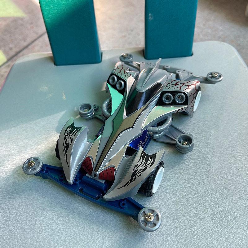 迷你四驱车四驱兄弟拼装魔鬼司令巨无霸高速马达组装赛车跑道玩具 ar