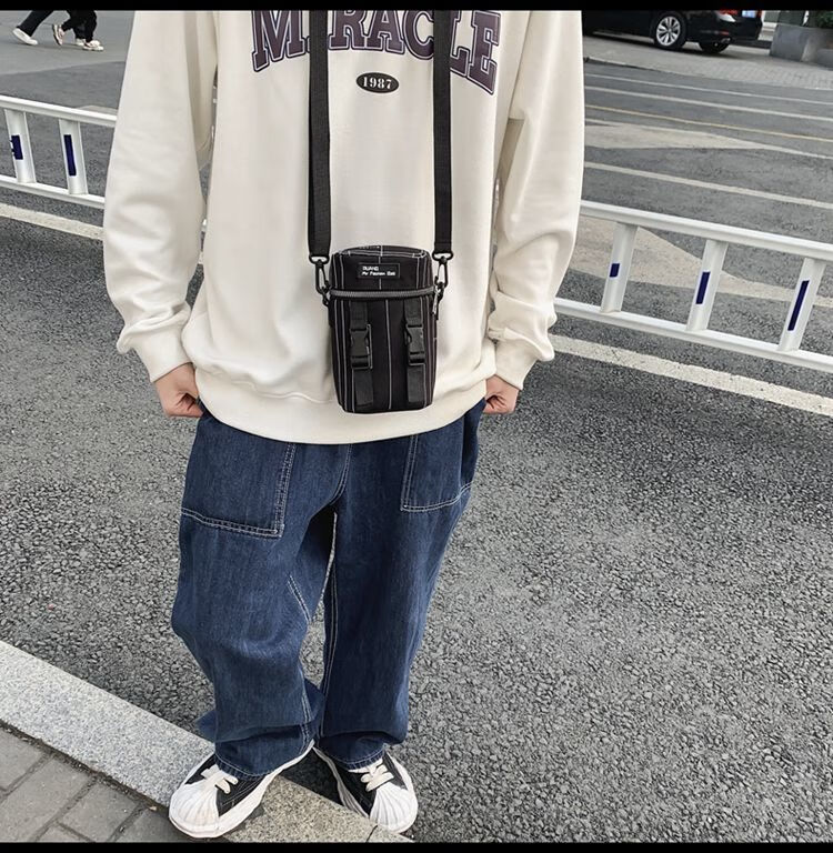 靓咔liangka迷你斜挎包男潮牌ins小包女潮单肩包男士手机包挎包学生