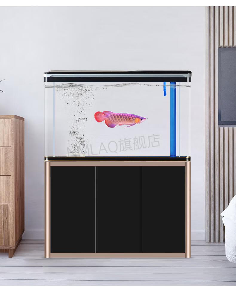 2022新款 西龙鱼缸 西龙客厅鱼缸白玻璃龙鱼缸底滤免换水家用下过滤大