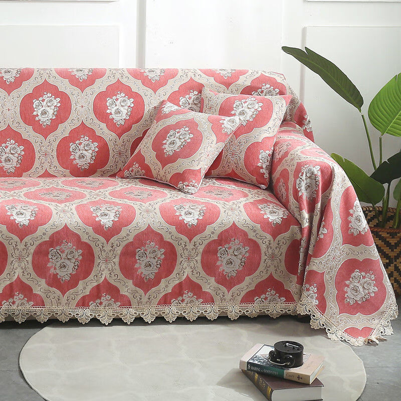 沙发巾全盖布风北欧懒人全包盖套通用沙发保护罩套巾毯防镜花水月兰