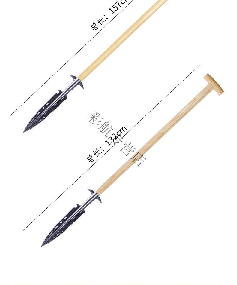 农用红缨枪长矛头野猪矛霸王枪祖鲁枪全钢一体户外野猪红缨枪枪头