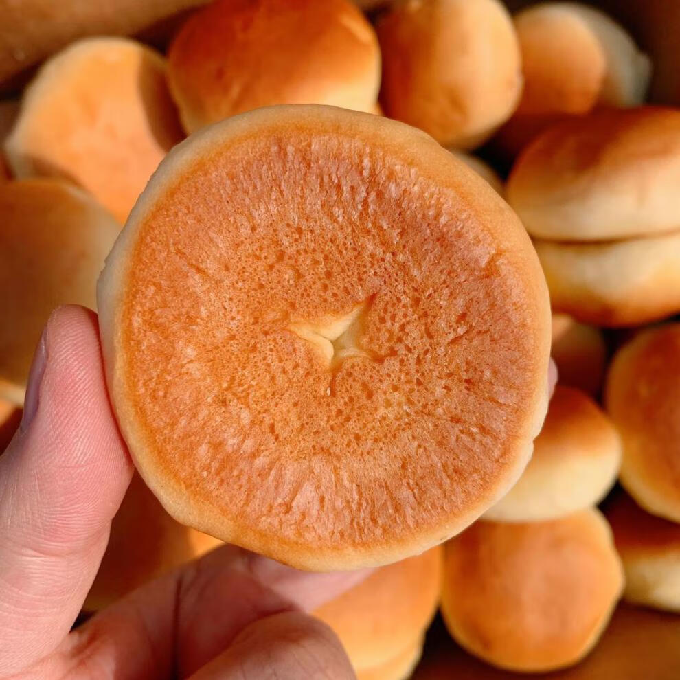 清真怀旧传统老式糕点零食鸡蛋饼干 450g*2袋【30个光头饼】【图片