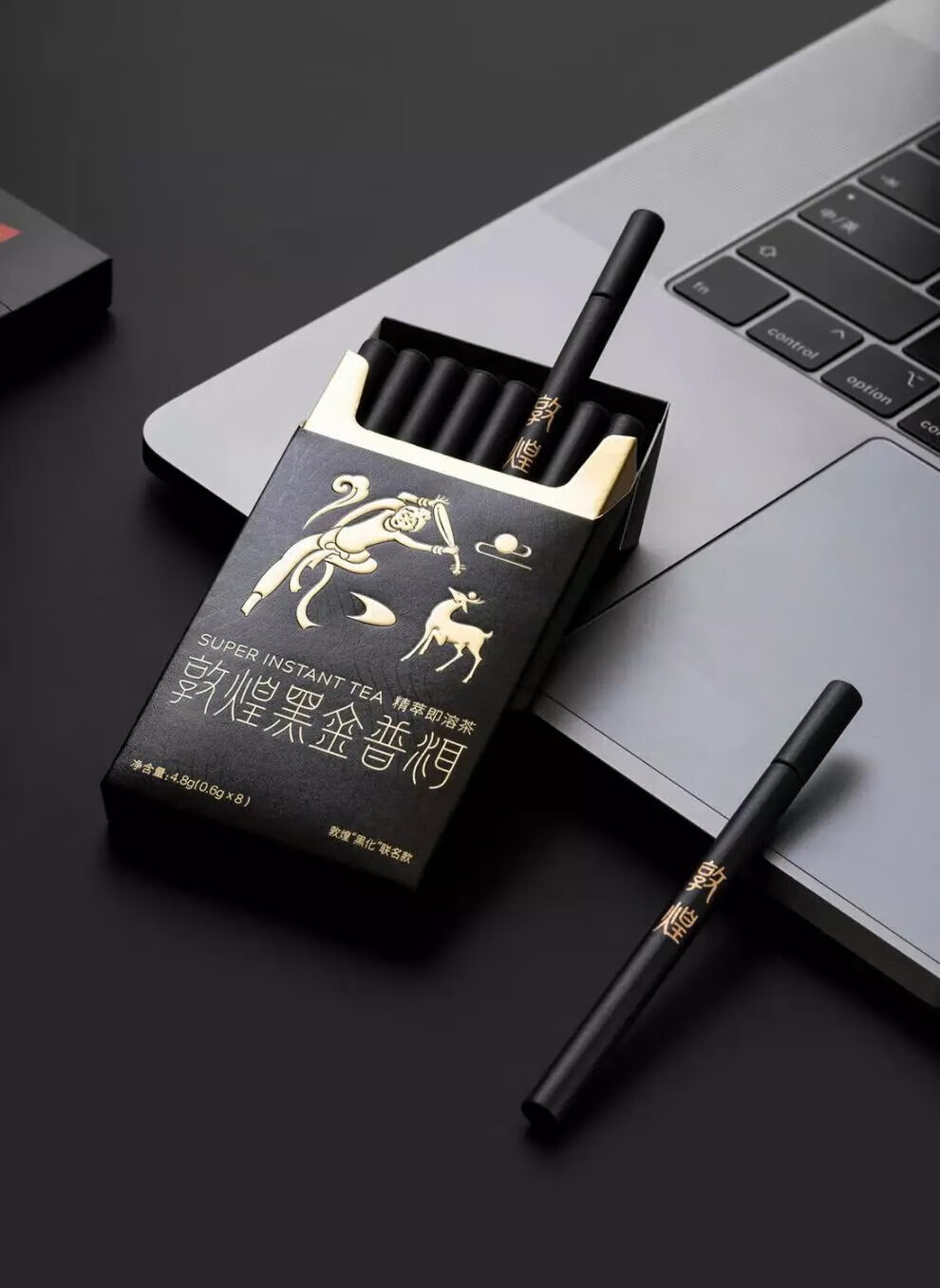 黑金普洱dudupanda敦煌黑金普洱精粹即溶茶粉便携办公学生冷萃茶饮