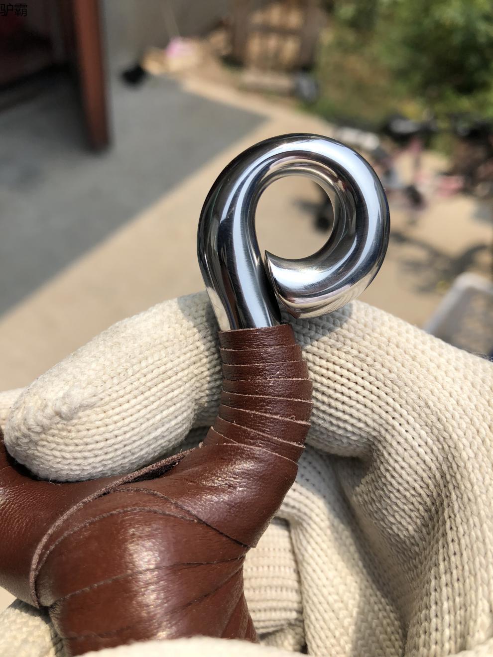 驴霸冷弯440c传统弹弓渐变反曲小s定做不锈钢钛合金户外狐狸扁皮12