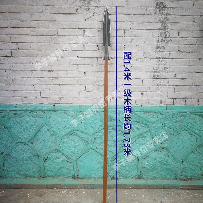 锰钢多功能淬火一体野猪矛红缨枪健身防身户外祖鲁矛霸王枪ujc857